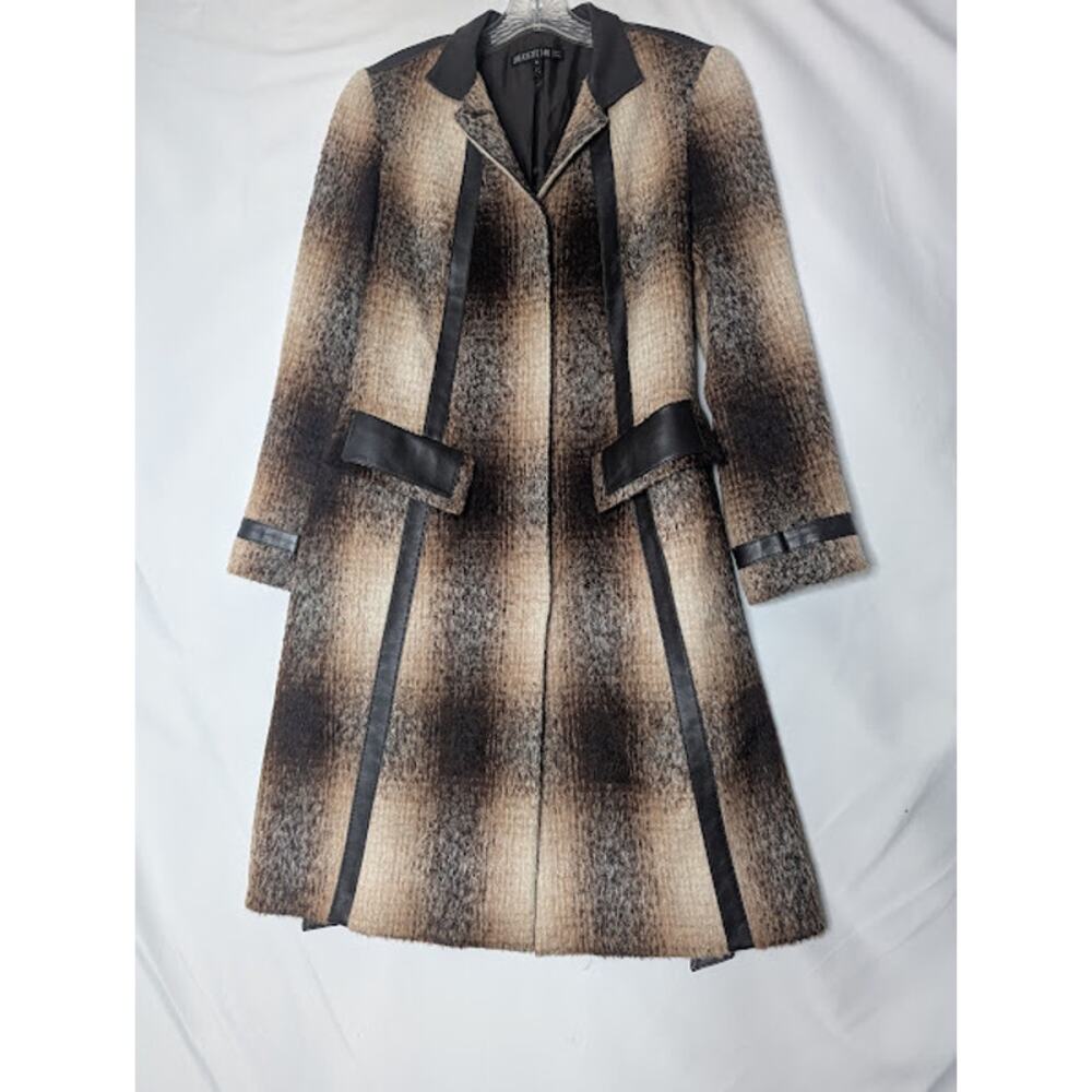 Lafayette 148 New York Checkered Blazer - Black and Brown